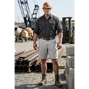 Carhartt Force Cargo Short Gray 44W Ripstop WorkWear Relax Fit Utility Light